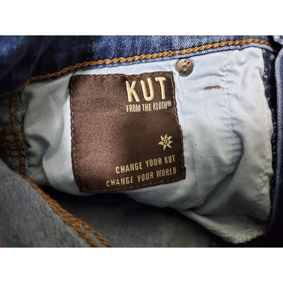 KUT Fab Ab Toothpick Skinny Jeans Womens Size 4 Regular Blue High Rise Stretch - Picture 8 of 15